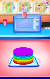 Ice Queen Cooking Rainbow Cake Screen Shot 6