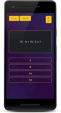 Millionaire - Math Brain Trivia Quiz Screen Shot 3