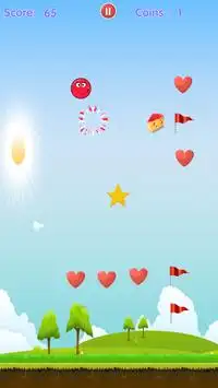 Love Red Ball Candy Jumping Screen Shot 6