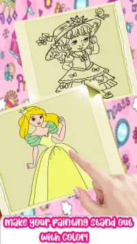 Livre de coloriage princesse: jeux de coloriage Screen Shot 5