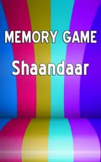 Shaandaar: Memory Games Screen Shot 0