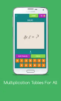 Multiplication Tables For All Screen Shot 0
