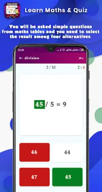 Math Game :  learn and workout Screen Shot 6