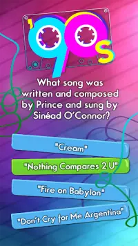Top 90s Music Trivia Quiz Game Screen Shot 2