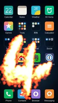 Fire Screen Effect Prank Screen Shot 3