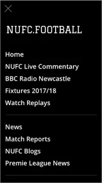 NUFC FAN APP - Newcastle United Football Club Screen Shot 0