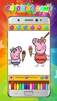 peppow Coloring game for pig Screen Shot 6