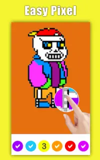 Sans Pixel Art – Color By Number Game 2021 Screen Shot 1