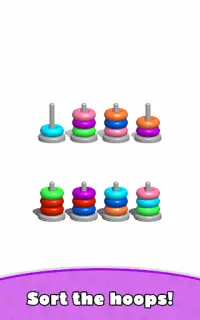 Sort Hoop Stack Color - 3D Color Sort Puzzle Screen Shot 5