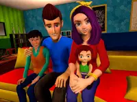 Virtual Happy Family Life Game Screen Shot 2