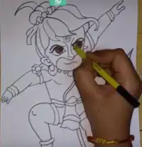 How To Draw Hanuman Da Screen Shot 1