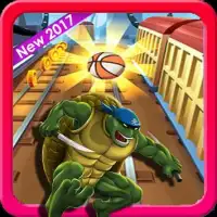 Subway Ninja Surfer Turtle Screen Shot 0