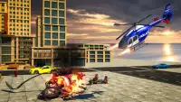 Police War Robot Superhero: Flying robot games Screen Shot 4