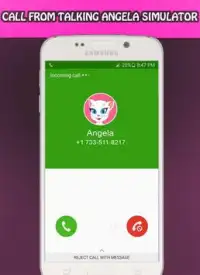 Call From My Talking Angela - Angela and tom Screen Shot 0