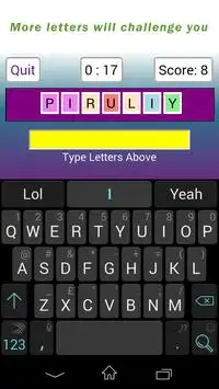 Letters Fast typing game Screen Shot 4