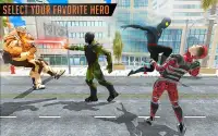सुपरहीरो बनाम रोबोट लड़ाई - ज़ोंबी एलियंस से लड़ने Screen Shot 3