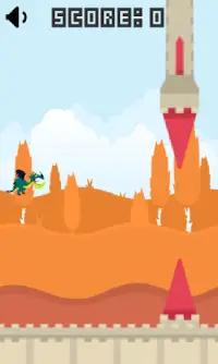 Dragon Bird - Dodge The Tower Of Babel 2D Offline Screen Shot 1