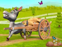 Donkey Cuộc sống Simulator Games: Town Fun phiêu Screen Shot 3