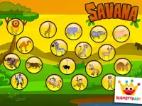 Savanna - Puzzles e jogos de colorir para crianças Screen Shot 14