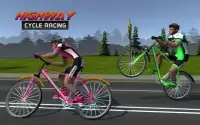 Highway Traffic Cycle Rush 3D Screen Shot 0
