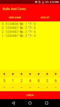 Bulls & Cows - Code Cracker Game Screen Shot 3