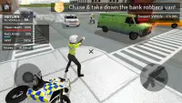 Police Car Driving Motorbike Screen Shot 17