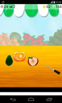 cut fruit game Screen Shot 1