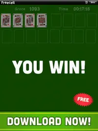 Freecell Solitaire Screen Shot 10
