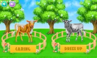 Little cow care games Screen Shot 1