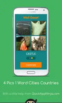 4 Pics 1 Word Cities Countries Screen Shot 1