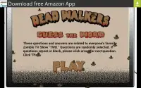 Dead Walkers Word Game Screen Shot 0