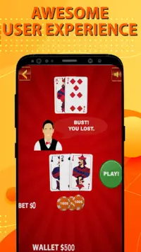 BlackJack King - The best blackjack Card game Screen Shot 2