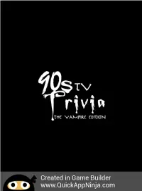 90s TV Trivia Vampire Edition Screen Shot 7