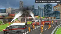 رجال الاطفاء شاحنة محاكاة: إنقاذ ألعاب Screen Shot 8