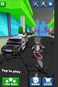 Talking Cat my Tom Bus & Subway : Surfing Run 3D Screen Shot 0