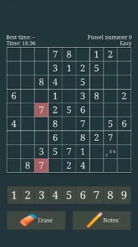 Sudoku Puzzle Screen Shot 7