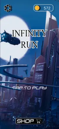 Infinity Run: Fly through the fast, endless future Screen Shot 0