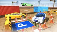 एडवांस पुलिस कार पार्किंग गेम 3 डी: डरावना स्टंट Screen Shot 3