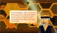 Justin the Bee – Honey Shoots in Ninja Game Screen Shot 4
