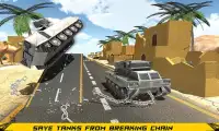 Chained Tanks Crash Racing 3D Robot Transformation Screen Shot 2