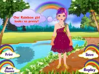 Rainbow facial makeup games Screen Shot 6