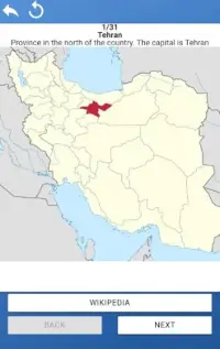 Provinces of Iran - maps, capitals, tests, quiz Screen Shot 5