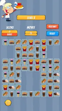 Match 3 - Fast Food Screen Shot 1