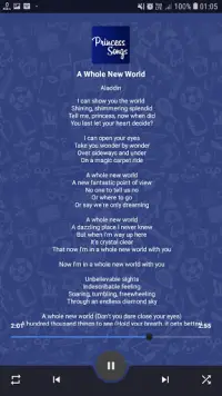 Letras de Canciones de Princess | Juegos Screen Shot 5