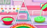 Rainbow Doll Cake panadería Juego - DIY Cocina Niñ Screen Shot 3