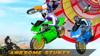 Heavy Bike Impossible Sky Track Stunts Screen Shot 1