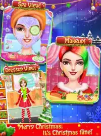 Christmas Salon Makeover & Dressup Game for Girls Screen Shot 0