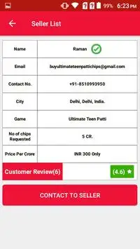 Teen Patti Chips - Buy-Sell Screen Shot 5