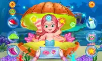 Mermaid bayi lahir game Screen Shot 1