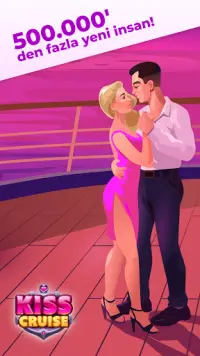 Şişe çevirme - Kiss Cruise: öpüşme ve sohbet oyunu Screen Shot 0